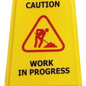 Caution sign board