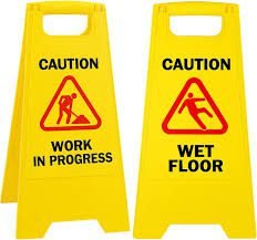 Wet bord Caution sign board