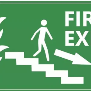 Fire Exit Sign Board(Self Glow)